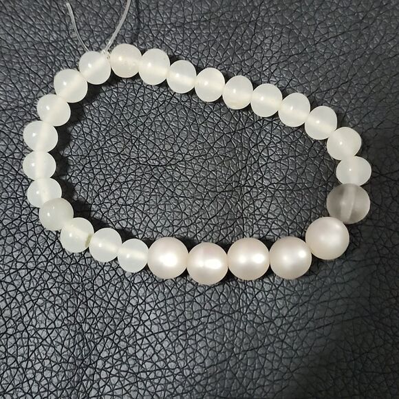 Upcycled Handmade Moonlight Glow duo bracelet set - Picture 5 of 5